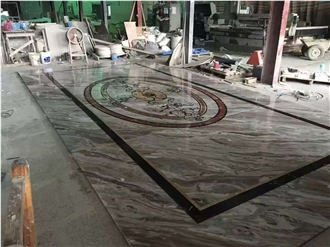 High End Marble Waterjet Inlay Medallion Supplier In China