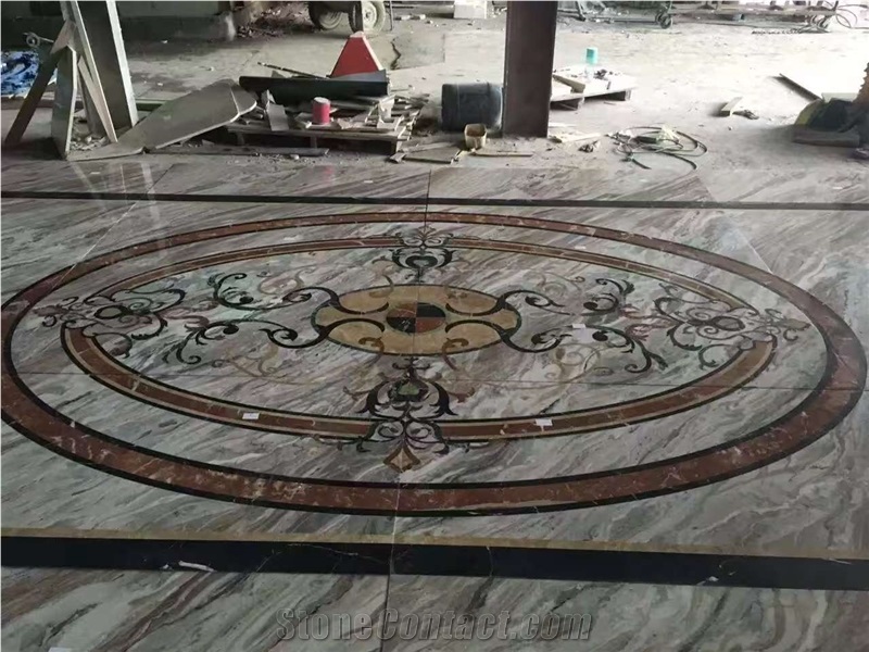High End Marble Waterjet Inlay Medallion Supplier In China
