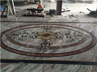 High End Marble Waterjet Inlay Medallion Supplier In China