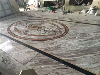 High End Marble Waterjet Inlay Medallion Supplier In China