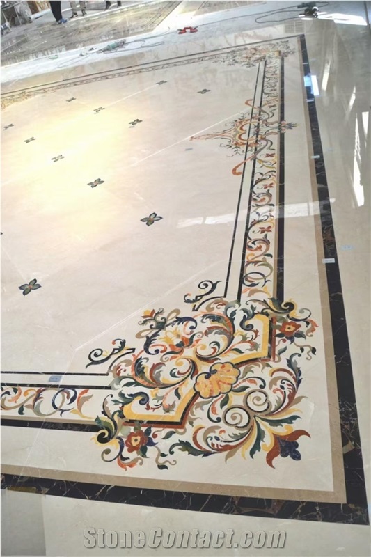 Interior Marble Stone Waterjet Medallions Waterjet Patterns