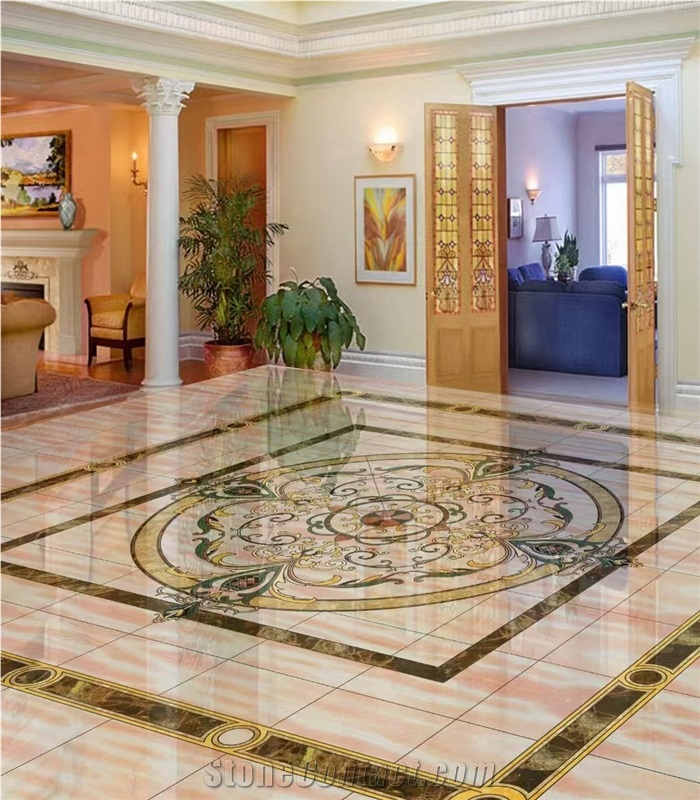 Interior Marble Stone Waterjet Medallions Waterjet Patterns