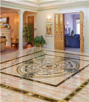 Interior Marble Stone Waterjet Medallions Waterjet Patterns