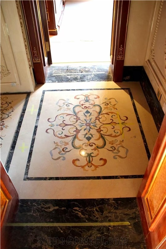 Interior Marble Stone Waterjet Medallions Waterjet Patterns