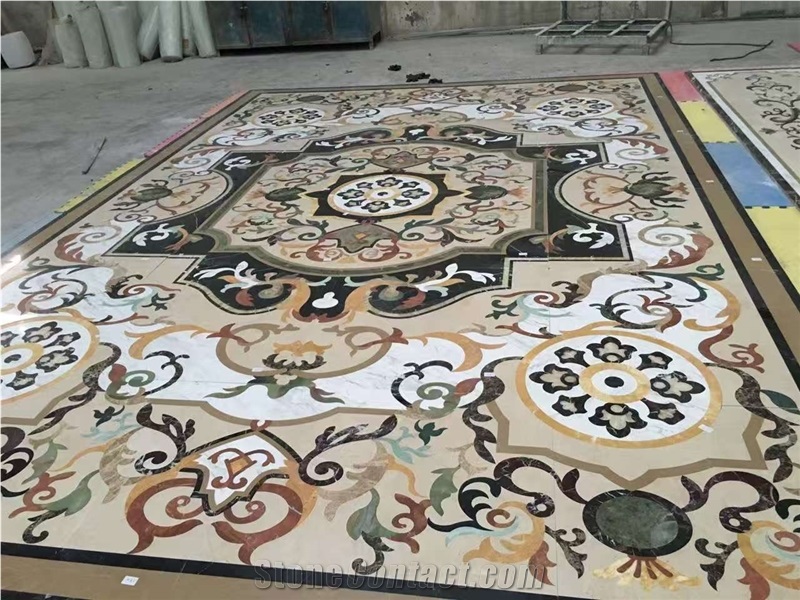Interior Marble Stone Waterjet Medallions Waterjet Patterns