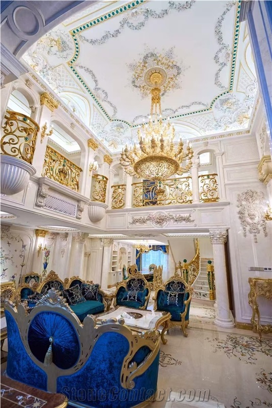 Marble Pattern Waterjet Royal Palace Design Medallions