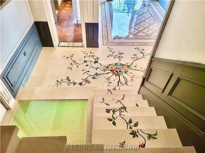 Marble Waterjet Cut Inlay Modeling Waterjet Medallions