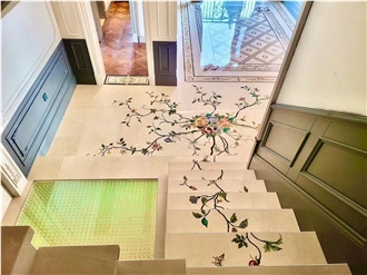 Marble Waterjet Cut Inlay Modeling Waterjet Medallions