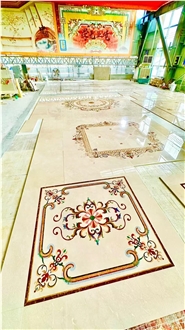 Marble Waterjet Cut Inlay Modeling Waterjet Medallions
