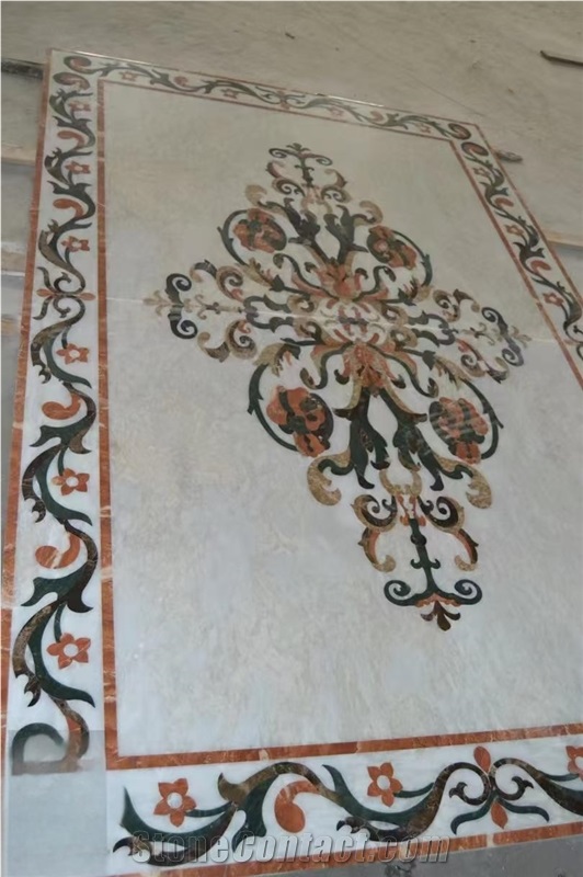 Popular Design Water Jet Inlay Medallions For High End Villa