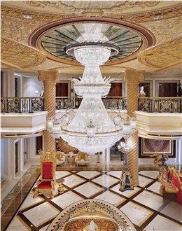 Supply Polished Marble Waterjet Medallions Flooring Pattern