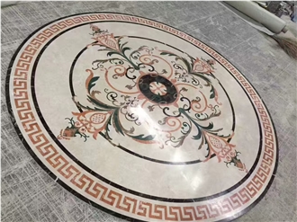 Waterjet Natural Marble Medallions Flooring Tiles Design