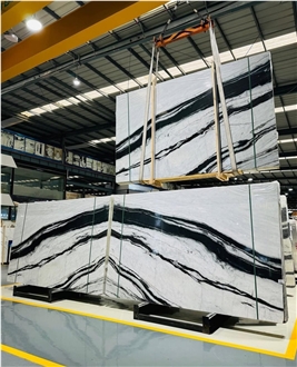 Panda White Marble Blocks