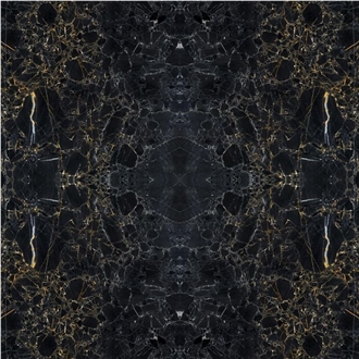 Nero Dorato Light Marble Slabs