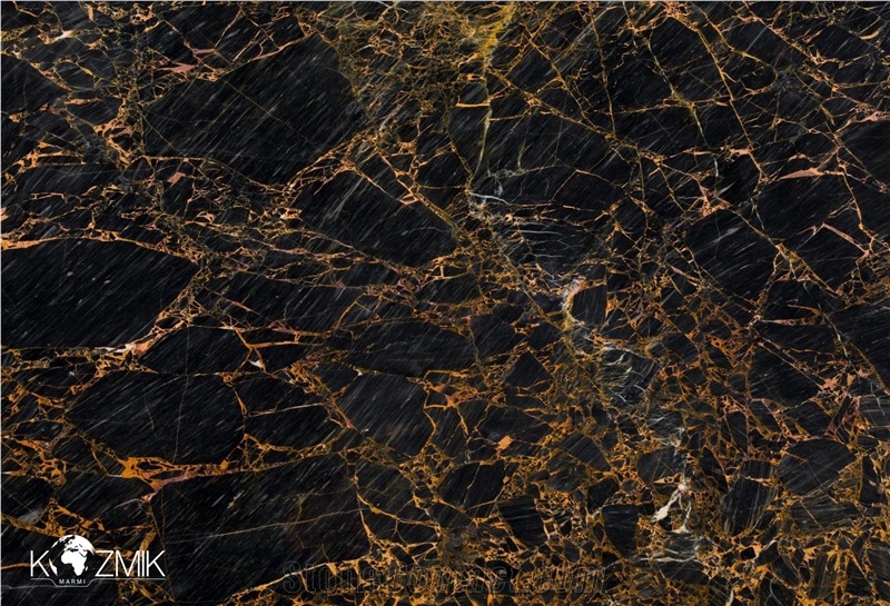 Nero Dorato Marshall Marble Slabs