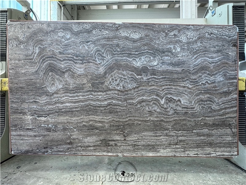Silver Travertine Slabs