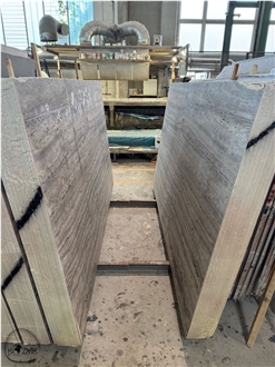 Titanium Silver Travertine Slabs