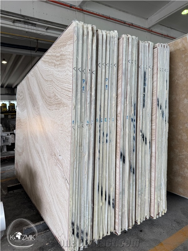 Travertino Bianco Slabs