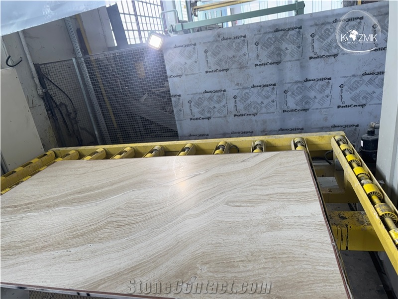 Travertino Bianco Slabs