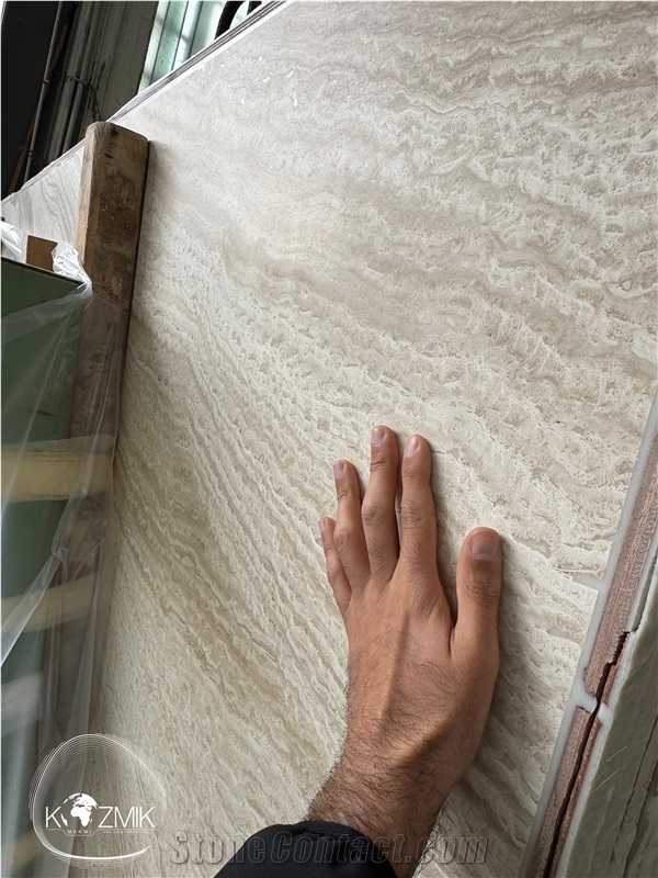 Travertino Bianco Slabs