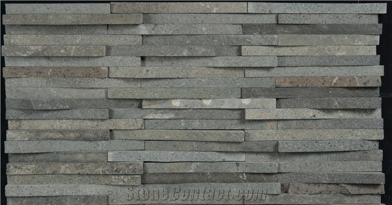 Batu Andesite Susun Sirih Wall Cladding Panels