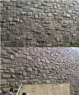Batu Andesite Susun Sirih Wall Cladding Panels