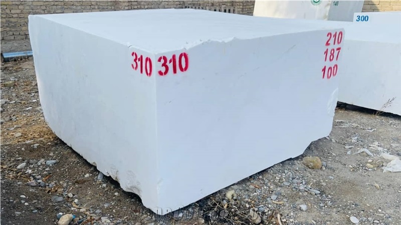 Afghan Herat White Marble Rough Blocks