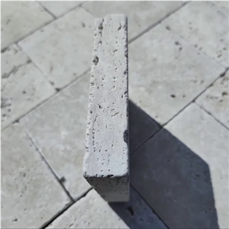 Light Travertine Terrace Tile 15X15x3cm