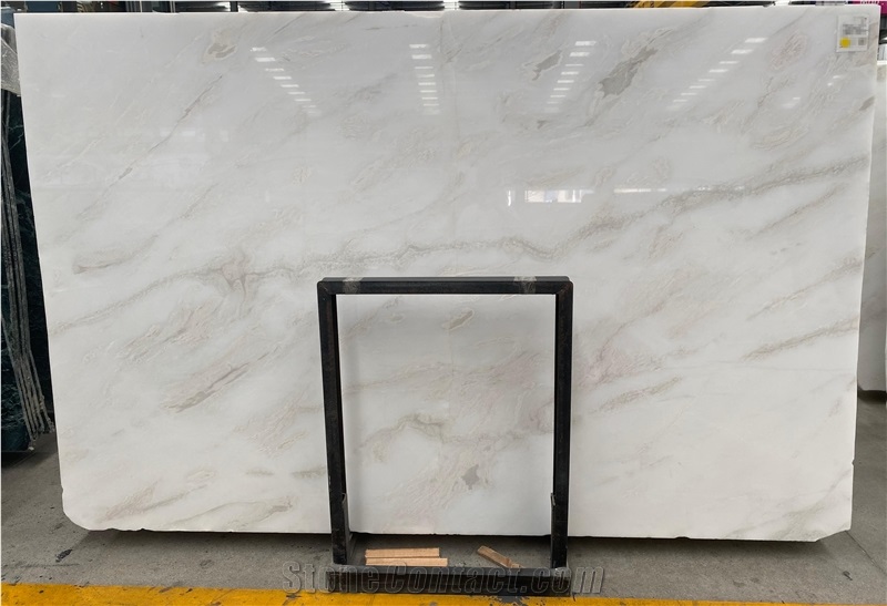Africa Royal White Jade Marble Polished Slabs For Wall Tiles