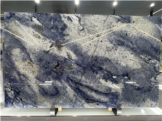 Brazil Blue Bahia Granite Slabs For Luxury Design