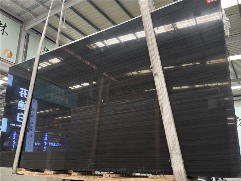 China Black Sandalwood Marble Slabs