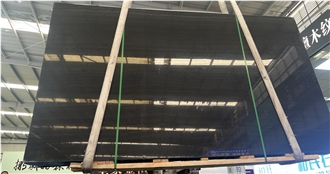 China Black Sandalwood Marble Slabs