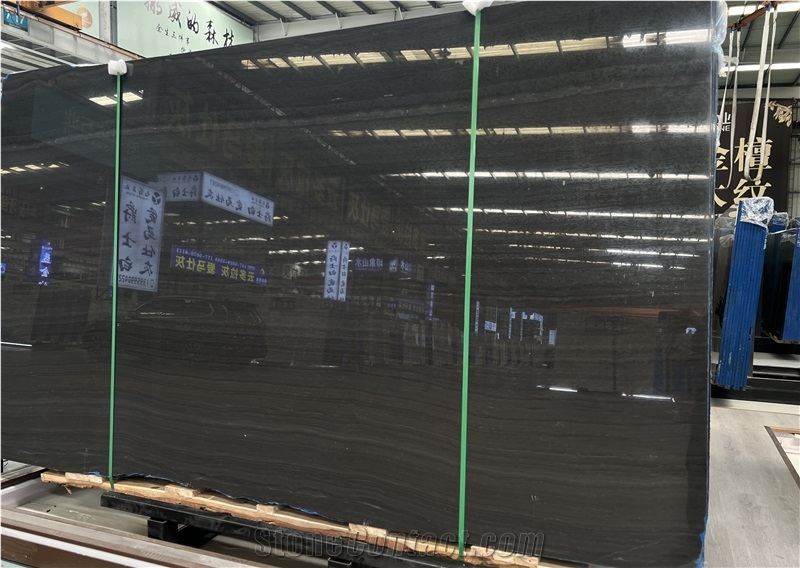 China Black Sandalwood Marble Slabs