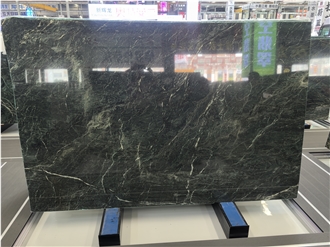 Greece Verde Starry Polished Marble Slabs For Interior Use