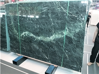 Greece Verde Starry Polished Marble Slabs For Interior Use