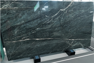 Greece Verde Starry Polished Marble Slabs For Interior Use