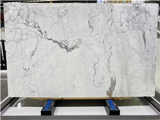 Italy Bianco Statuario Marble Polished Slabs Tiles
