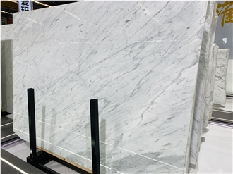 Italy Bianco Statuario Marble Polished Slabs Tiles