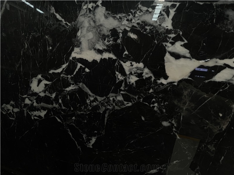 Turkey Polished Napoleon Bvlgari Black Marble Slabs