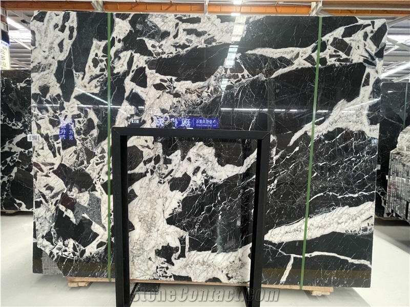 Turkey Polished Napoleon Bvlgari Black Marble Slabs