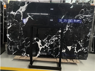 Turkey Polished Napoleon Bvlgari Black Marble Slabs