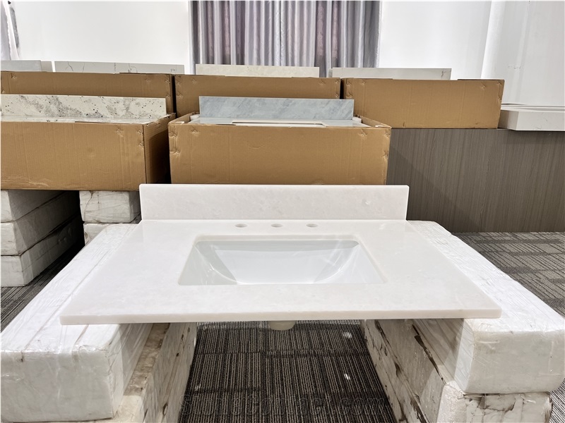 Marble Prefab Bathroom Vanity Bathroom Countertops