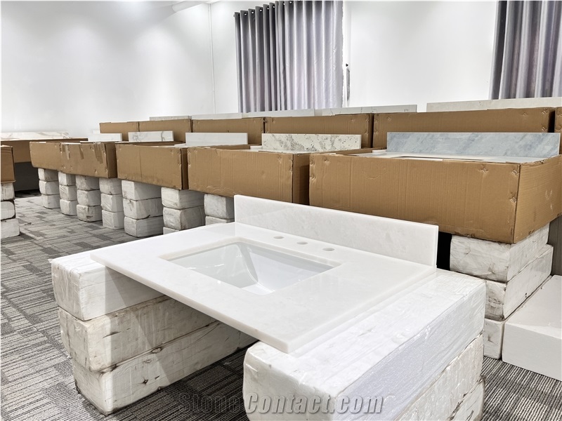 Marble Prefab Bathroom Vanity Bathroom Countertops