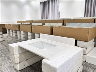 Marble Prefab Bathroom Vanity Bathroom Countertops