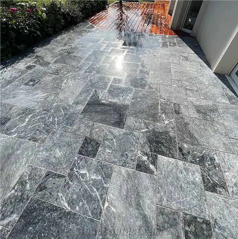 Pierre Bleue Alia Anthic Opus Pattern Terrace Pavement