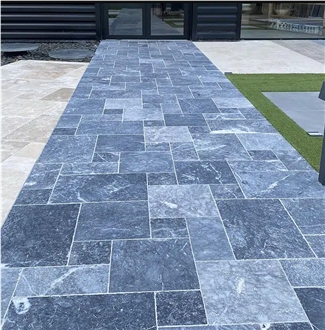 Pierre Bleue Alia Anthic Opus Pattern Terrace Pavement