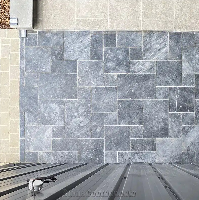 Pierre Bleue Alia Anthic Opus Pattern Terrace Pavement
