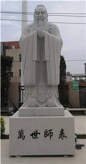 G633 Granite Confucius Sculpture