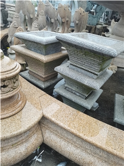 Grey G603 Granite Garden Flower Planters