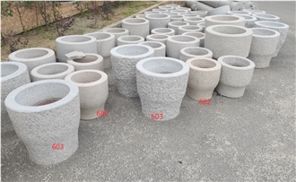 Grey G603 Granite Garden Flower Planters